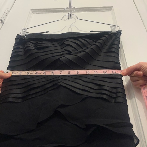 Vintage Silk Layered Black Tadashi Sleeveless Prom Evening Gown - Picture 11 of 16